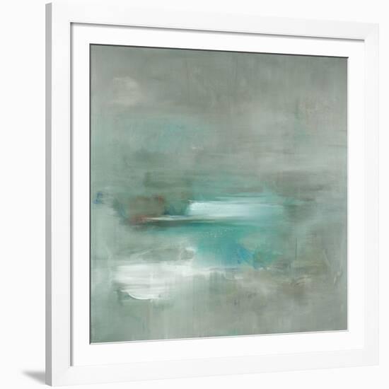 Misty Pale Azura Sea-Heather Ross-Framed Art Print