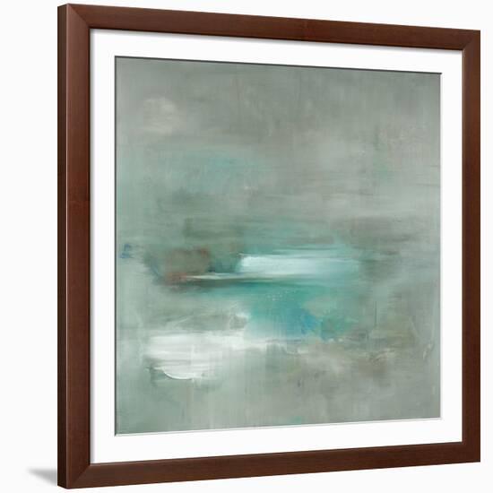 Misty Pale Azura Sea-Heather Ross-Framed Art Print