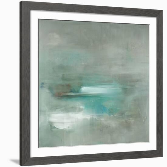 Misty Pale Azura Sea-Heather Ross-Framed Art Print