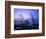 Misty River and Forest at Dusk, Baden-Wuerttemberg, Germany-Herbert Kehrer-Framed Photographic Print