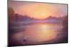 Misty River Morning, 2023, (Oil on Canvas)-Lee Campbell-Mounted Giclee Print