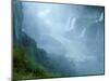 Misty Scenic of Iguasu Falls, Brazil-Jim Zuckerman-Mounted Photographic Print