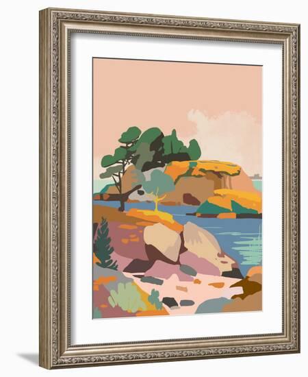 Misty Sky-Walker Noble-Framed Art Print