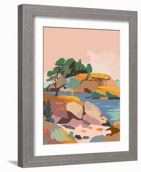 Misty Sky-Walker Noble-Framed Art Print