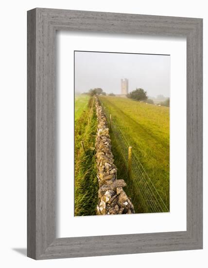 Misty Sunrise at Broadway Tower, a National Trust Property at Broadway, the Cotswolds-Matthew Williams-Ellis-Framed Photographic Print