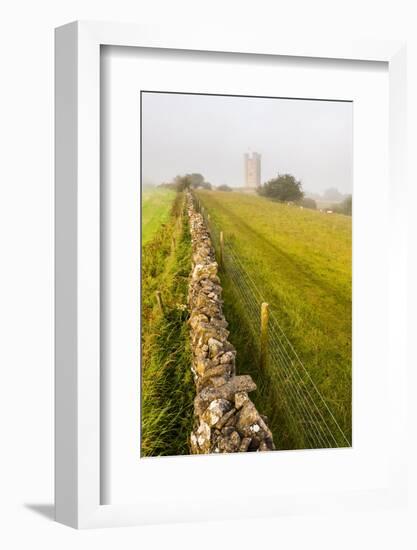 Misty Sunrise at Broadway Tower, a National Trust Property at Broadway, the Cotswolds-Matthew Williams-Ellis-Framed Photographic Print