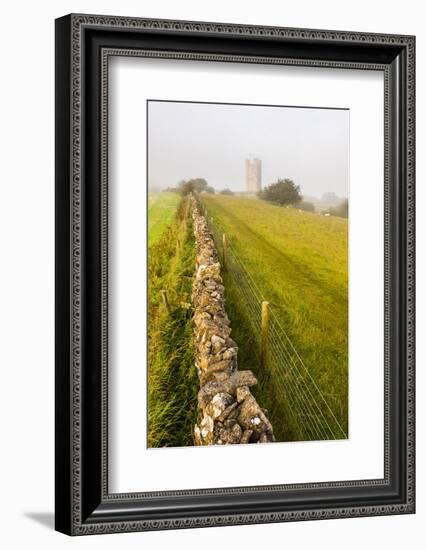 Misty Sunrise at Broadway Tower, a National Trust Property at Broadway, the Cotswolds-Matthew Williams-Ellis-Framed Photographic Print