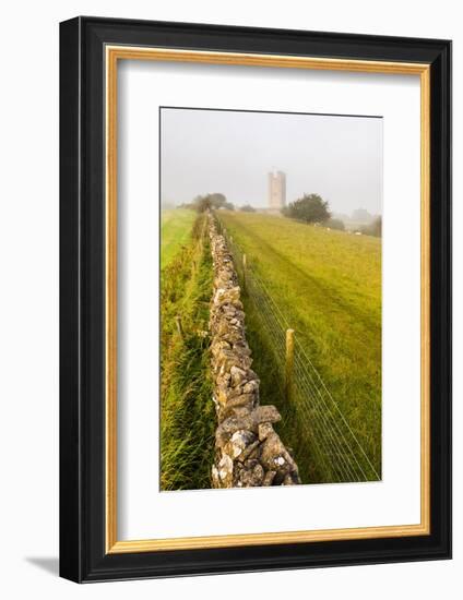 Misty Sunrise at Broadway Tower, a National Trust Property at Broadway, the Cotswolds-Matthew Williams-Ellis-Framed Photographic Print