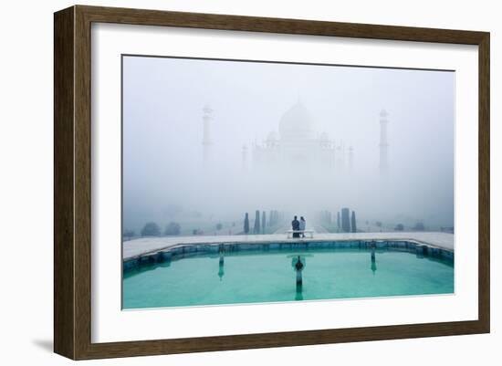 Misty Taj Mahal-Karthi KN Raveendiran-Framed Art Print