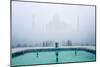 Misty Taj Mahal-Karthi KN Raveendiran-Mounted Art Print