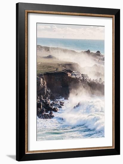 Misty Trail and Mighty Waves Sonoma Coast, California State Parks-Vincent James-Framed Photographic Print