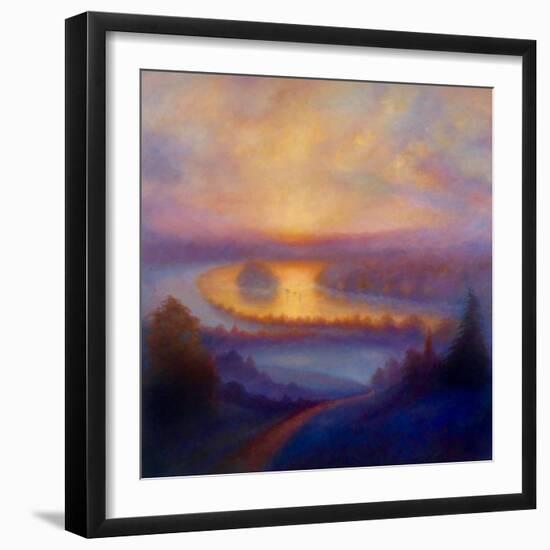 Misty View, 2023 (Oil on Canvas)-Lee Campbell-Framed Giclee Print