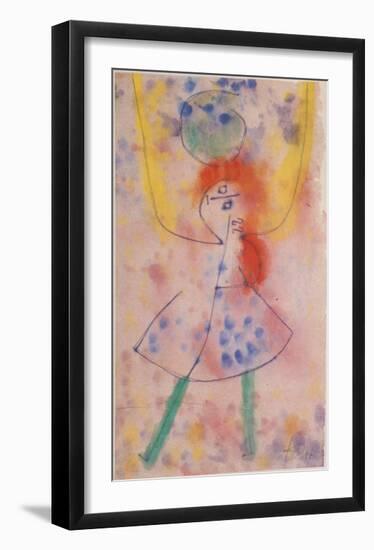 Mit Grunen Strumpfen, 1939-Paul Klee-Framed Art Print