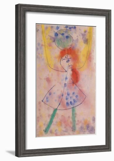 Mit Grunen Strumpfen, 1939-Paul Klee-Framed Art Print