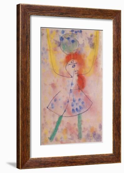 Mit Grunen Strumpfen, 1939-Paul Klee-Framed Art Print