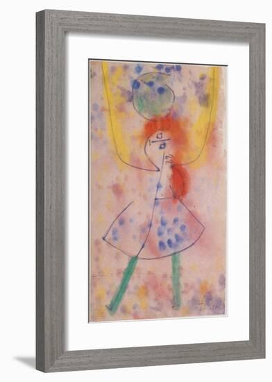 Mit Grunen Strumpfen, 1939-Paul Klee-Framed Art Print