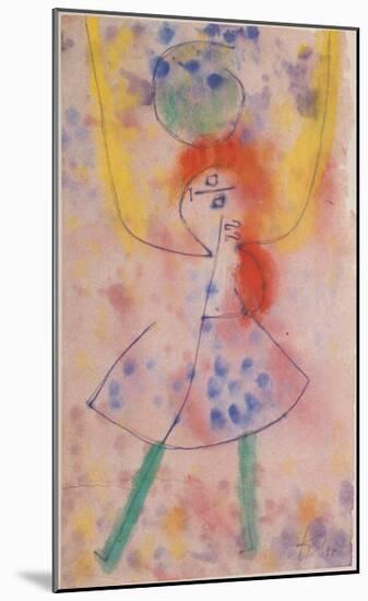 Mit Grunen Strumpfen, 1939-Paul Klee-Mounted Art Print