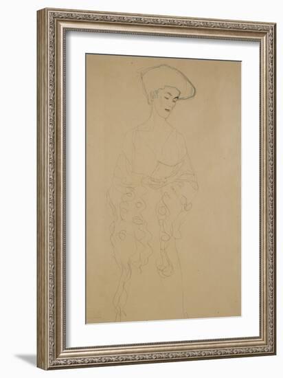 Mit Leichter Wendung Nach Links-Gustav Klimt-Framed Giclee Print