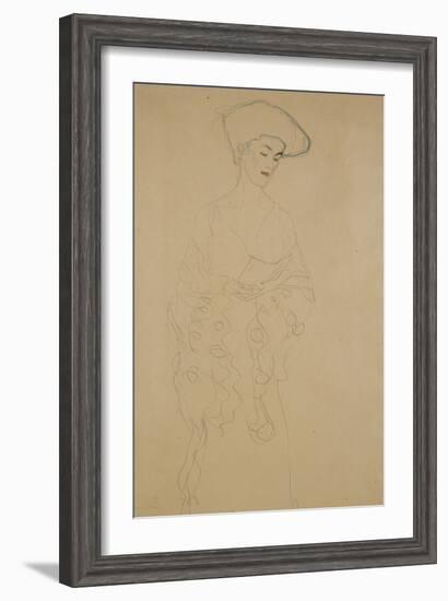 Mit Leichter Wendung Nach Links-Gustav Klimt-Framed Giclee Print