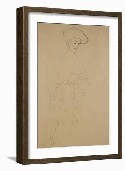 Mit Leichter Wendung Nach Links-Gustav Klimt-Framed Giclee Print