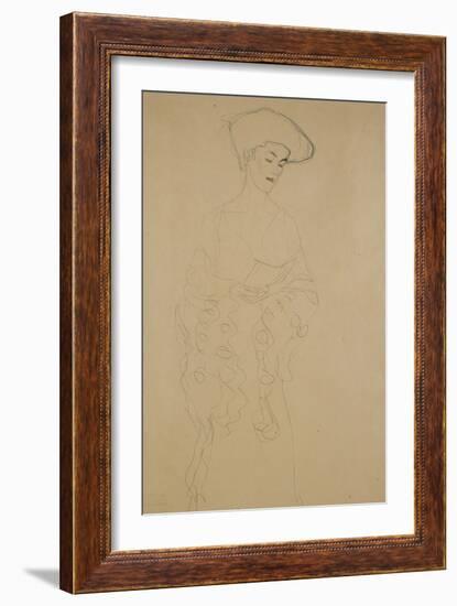 Mit Leichter Wendung Nach Links-Gustav Klimt-Framed Giclee Print