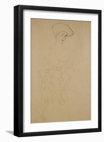 Mit Leichter Wendung Nach Links-Gustav Klimt-Framed Giclee Print