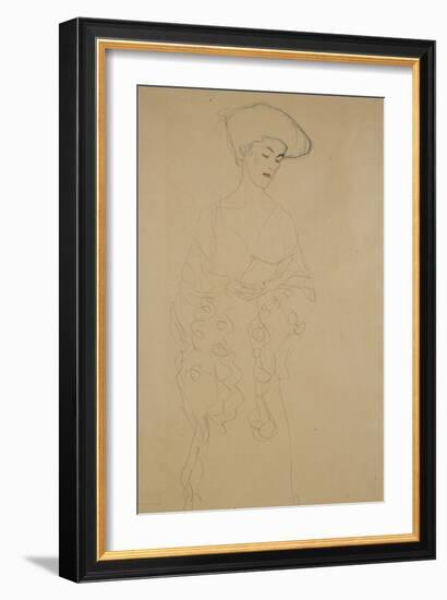 Mit Leichter Wendung Nach Links-Gustav Klimt-Framed Giclee Print