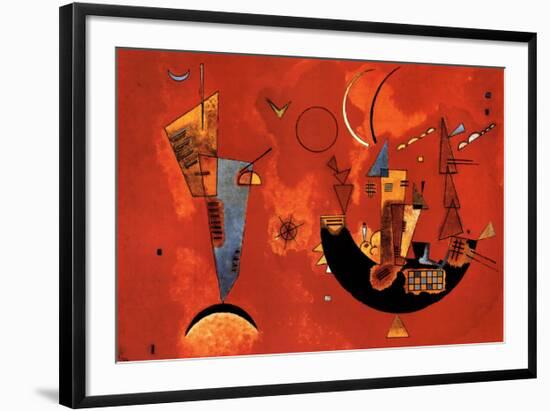 Mit und Gegen, c.1929-Wassily Kandinsky-Framed Art Print