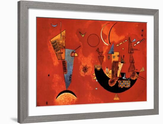 Mit und Gegen, c.1929-Wassily Kandinsky-Framed Art Print