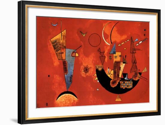 Mit und Gegen, c.1929-Wassily Kandinsky-Framed Art Print