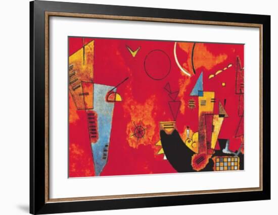 Mit und Gegen-Wassily Kandinsky-Framed Art Print