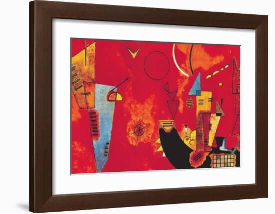 Mit und Gegen-Wassily Kandinsky-Framed Art Print