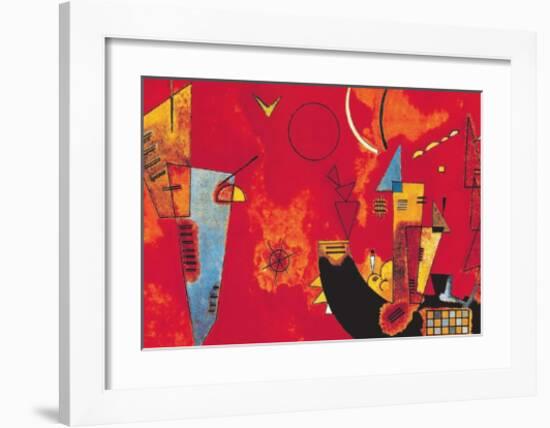 Mit und Gegen-Wassily Kandinsky-Framed Art Print