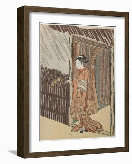 Mitate of the Poet O Ta Do Kan, 1766-1767-Suzuki Harunobu-Framed Giclee Print
