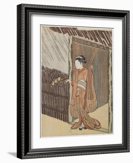 Mitate of the Poet O Ta Do Kan, 1766-1767-Suzuki Harunobu-Framed Giclee Print