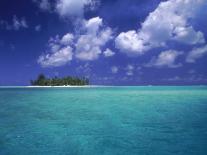 Cloud Filled Sky Over Blue Sea, Lanikai, Oahu, HI-Mitch Diamond-Photographic Print