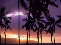 Cloud Filled Sky Over Blue Sea, Lanikai, Oahu, HI-Mitch Diamond-Photographic Print