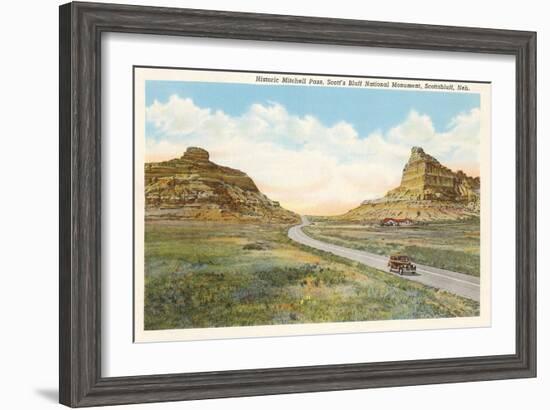 Mitchell Pass, Scottsbluff, Nebraska-null-Framed Art Print