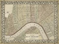 Plan of Chicago-Mitchell-Stretched Canvas