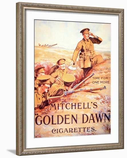 Mitchell's Golden Dawn Cigarettes', 1914-18-null-Framed Giclee Print