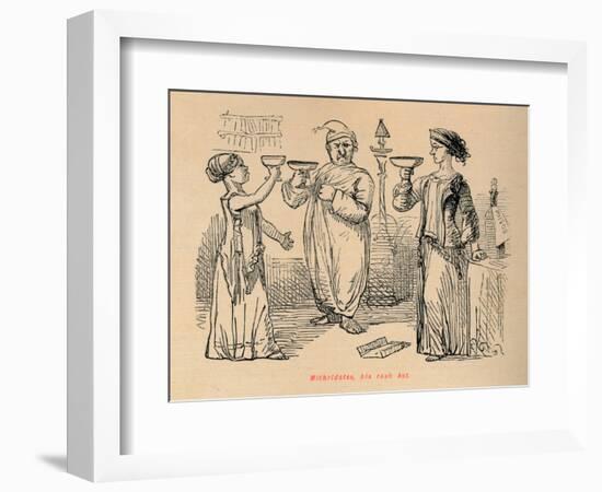 'Mithridates, his rash Act', 1852-John Leech-Framed Giclee Print