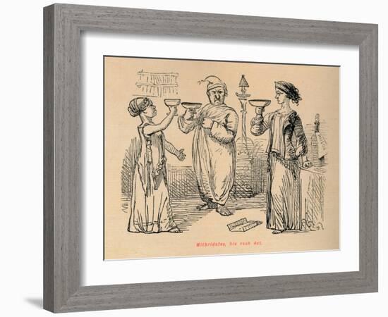 'Mithridates, his rash Act', 1852-John Leech-Framed Giclee Print