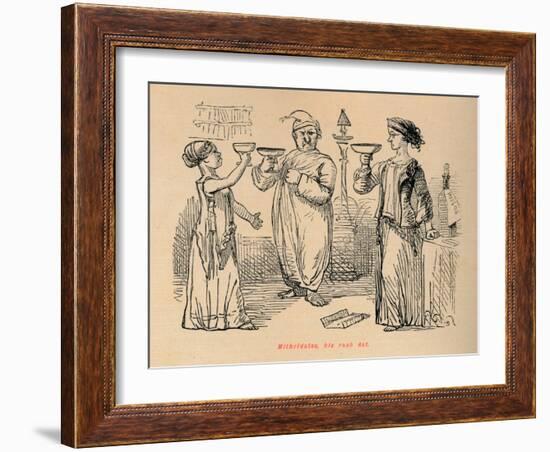 'Mithridates, his rash Act', 1852-John Leech-Framed Giclee Print