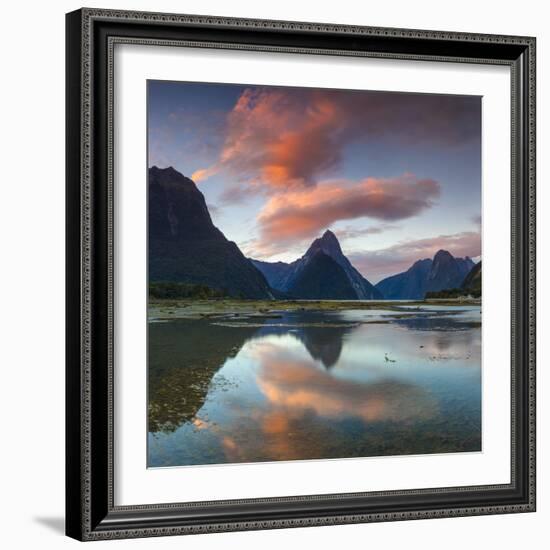 Mitre Peak, Milford Sound, Fiordland National Park, South Island, New Zealand-Doug Pearson-Framed Photographic Print