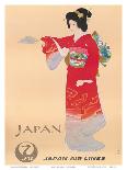 Japan Air Lines, Geisha c.1950’s-Mitsumura-Framed Art Print