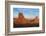 Mittens in Panoramic Landscape at Sunset, Monument Valley, Utah-Bill Bachmann-Framed Photographic Print