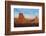 Mittens in Panoramic Landscape at Sunset, Monument Valley, Utah-Bill Bachmann-Framed Photographic Print