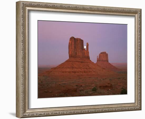Mittens in the Navajo Reservation in Monument Valley, Utah, USA-Gavin Hellier-Framed Photographic Print