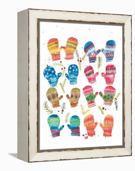 Mittens-Kerstin Stock-Framed Stretched Canvas