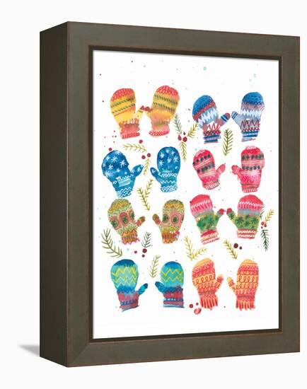 Mittens-Kerstin Stock-Framed Stretched Canvas